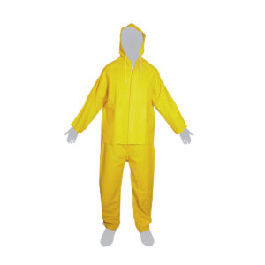 TRAJE IMPERMEABLE 2 PIEZAS PVC/POLIESTER 0.35MM DIFERENTES TALLAS - Image 2