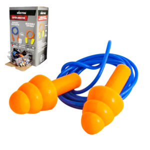 TAPON AUDITIVO REUSABLES 26DB (PRECIO X PZA, CAJA C/100)