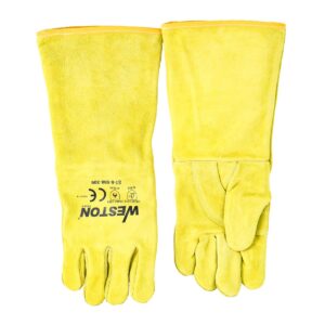 GUANTE SOLDADOR AMARILLO C/ REF. EN PALMA, USO INDUSTRIAL TIPO A 16" - Image 2