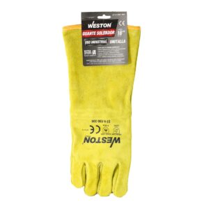 GUANTE SOLDADOR AMARILLO C/ REF. EN PALMA, USO INDUSTRIAL TIPO A 16" - Image 3