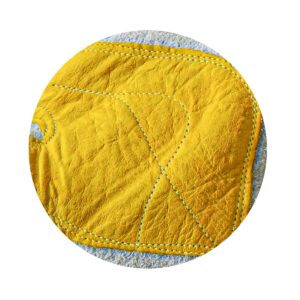 GUANTE SOLDADOR GRIS C/ REFUERZO DE PIEL EN PALMA (Precio x par - Empaque c/25 pares) - Image 2
