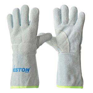 GUANTE SOLDADOR GRIS C/ REF. PERICO (Precio x par - Empaque c/25 pares)