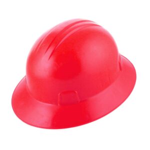 CASCO DE SEGURIDAD TIPO ALA ANCHA CON AJUSTE DE INTERVALOS ROJO