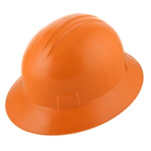 CASCO DE SEGURIDAD TIPO ALA ANCHA CON AJUSTE DE INTERVALOS NARANJA
