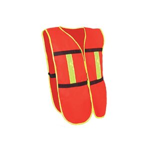 CHALECO D/MALLA NARANJA C/BIES AMARILLO ALTA VISIBILIDAD