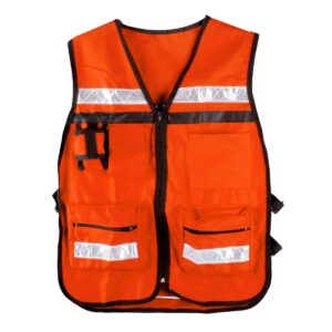 CHALECO TIPO SUPERVISOR NARANJA UNITALLA
