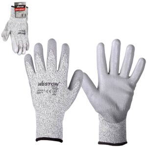 GUANTE ANTICORTE WESTON NIVEL 5 TALLA 9 (Precio x par - Empaque c/10 pares)