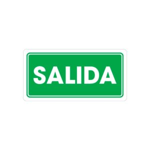 SEÑALAMIENTO SALIDA 15 X 30CM