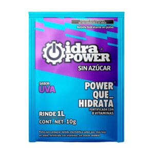 IDRAPOWER UVA SIN AZUCAR 10 GR/ 1LT REND (Bolsa c/10 piezas - Precio x Pieza)
